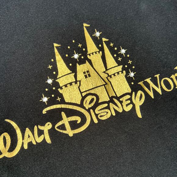 Walt Disney World Disneyland Resort Metallic Zip-up Hoodie Sweatshirt Sz S - Picture 5 of 5